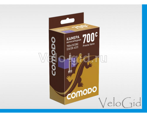 Камера на велосипед Comodo 28"(700х23-28) Presta FV-60
